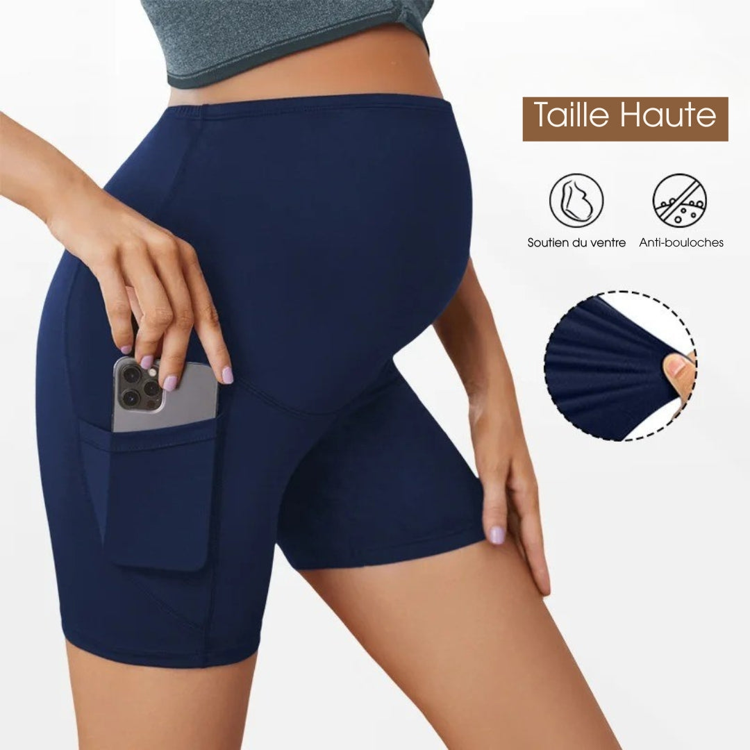 Short Maternité Confort — Leger et Doux pour l'Été | Fleur de Maman